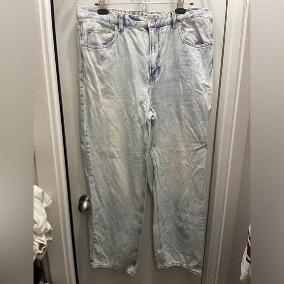 90’s straight jeans high rise size 16 light blue - Picture 1 of 3